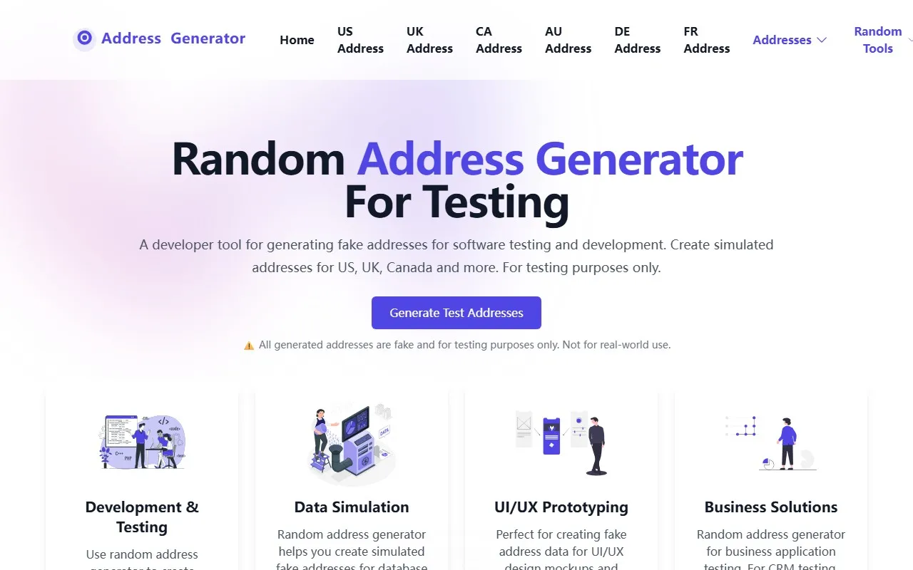 Random Address Generator随机地址生成器