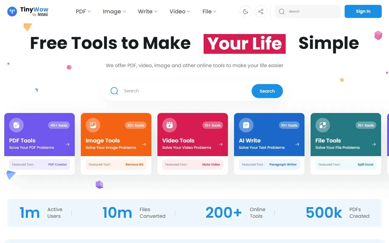 TinyWow 办公工具箱