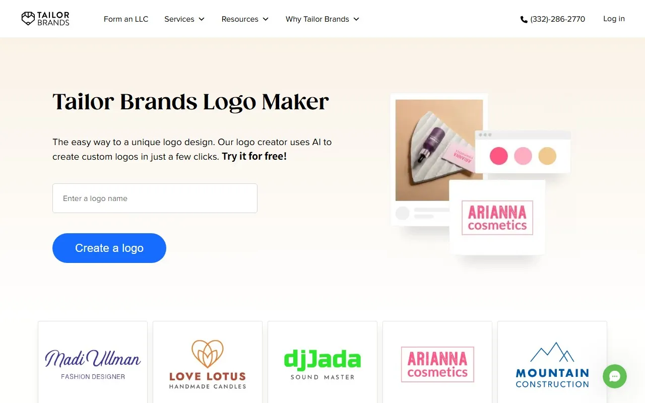 Tailor Brands Logo Maker