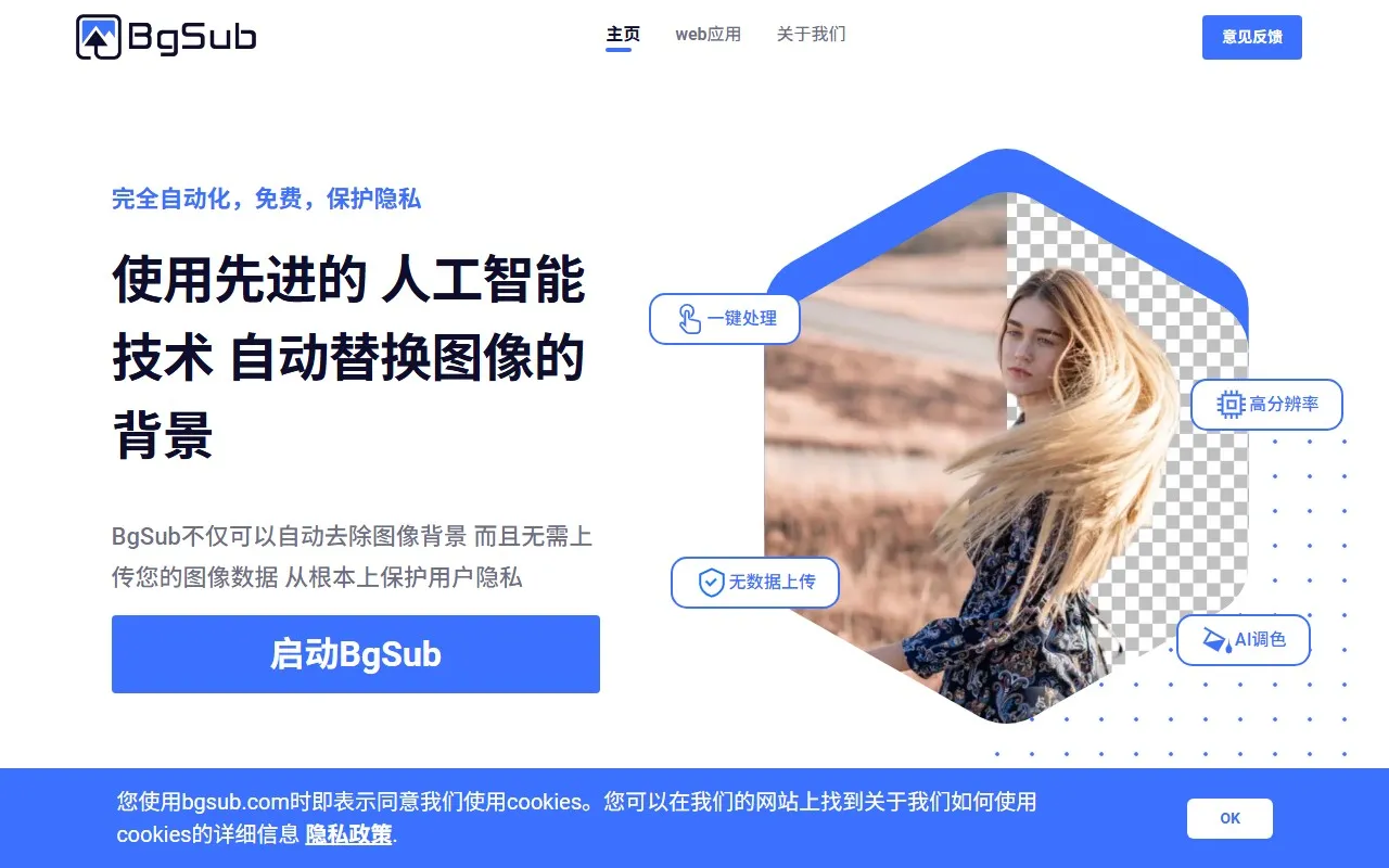 BgSub在线抠图