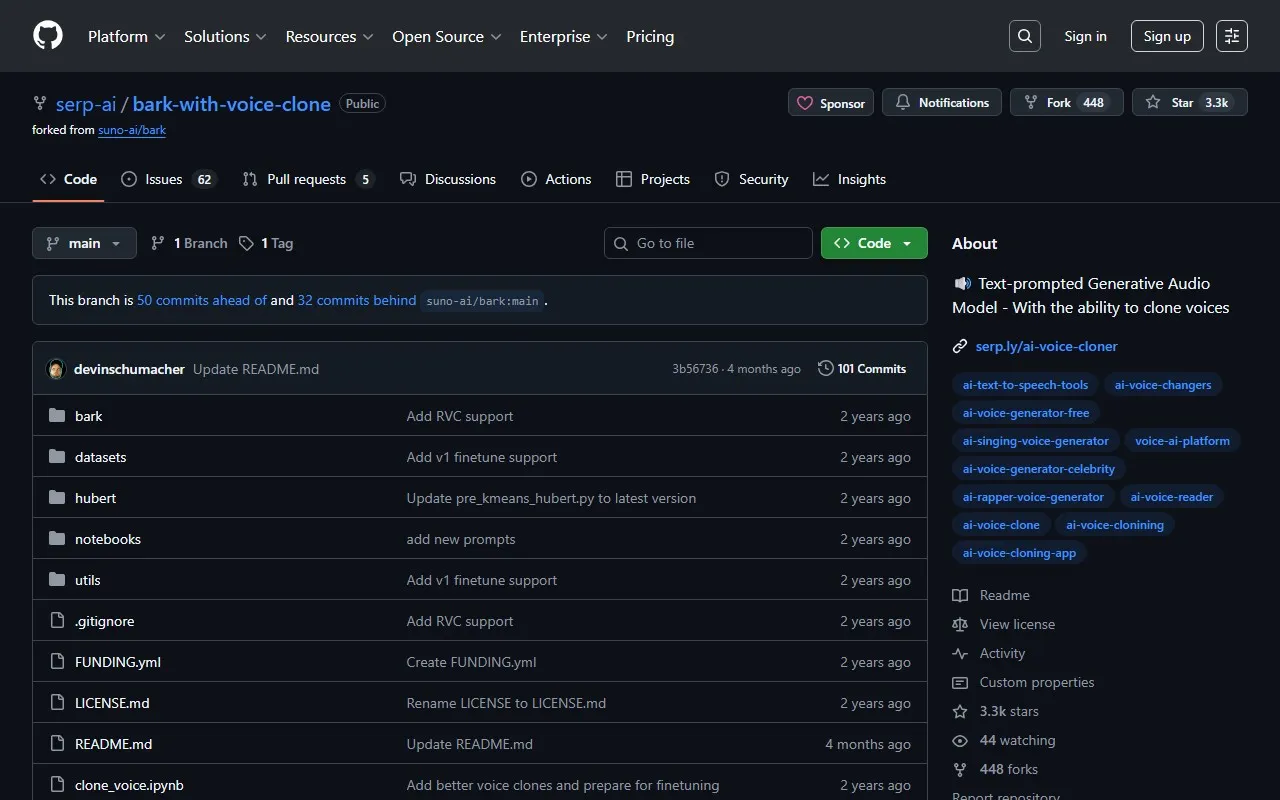 Bark with Voice Clone