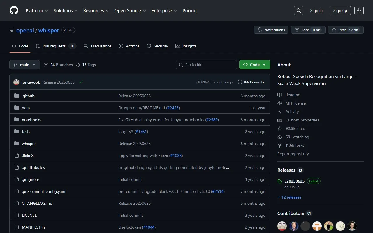 Whisper语音识别模型