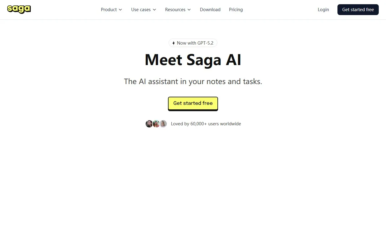 Saga AI 写作助手
