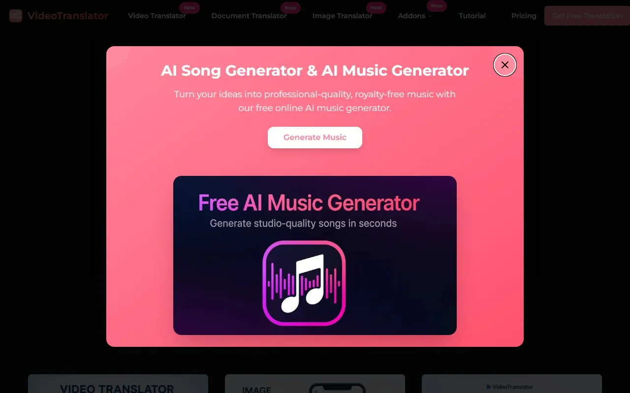 VideoTranslator AI多媒体翻译