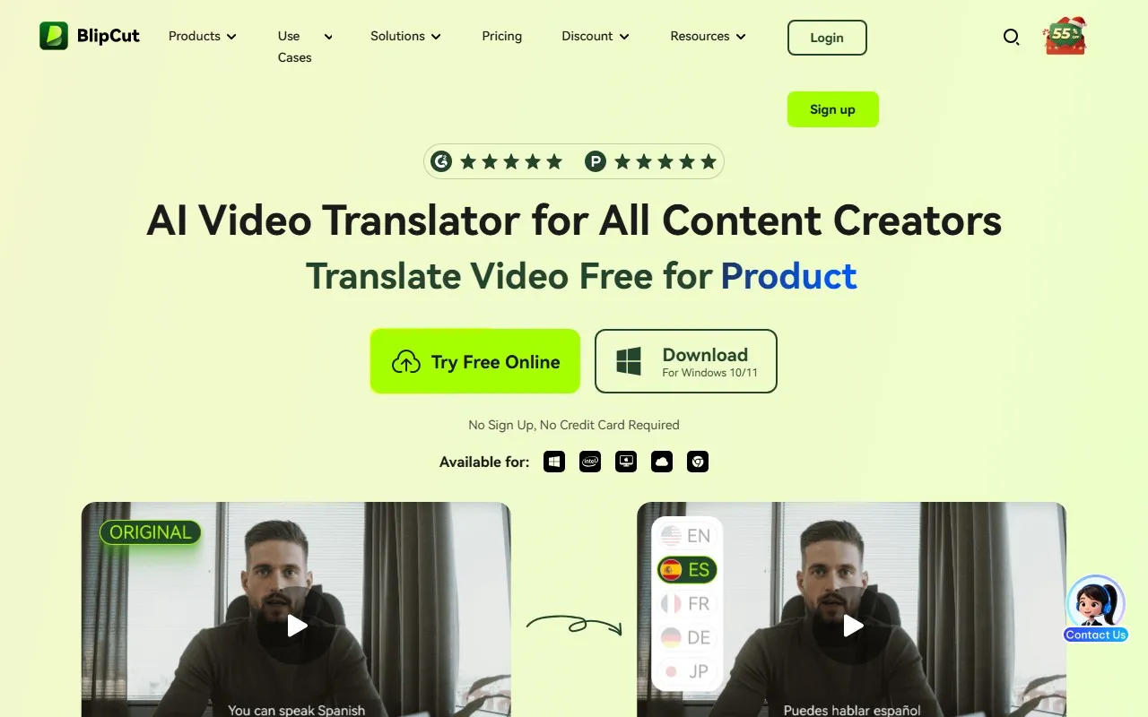 BlipCut Video Translator