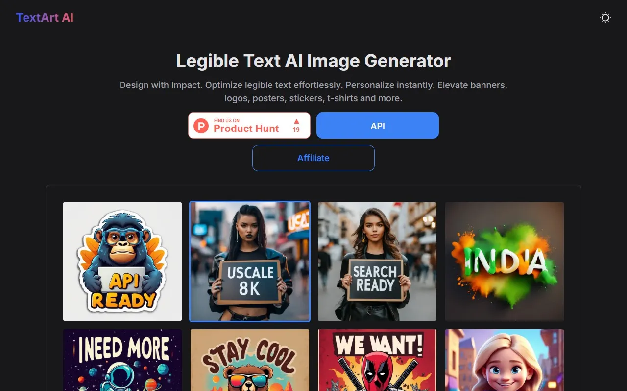 TextArt AI Legible Text Image Generator
