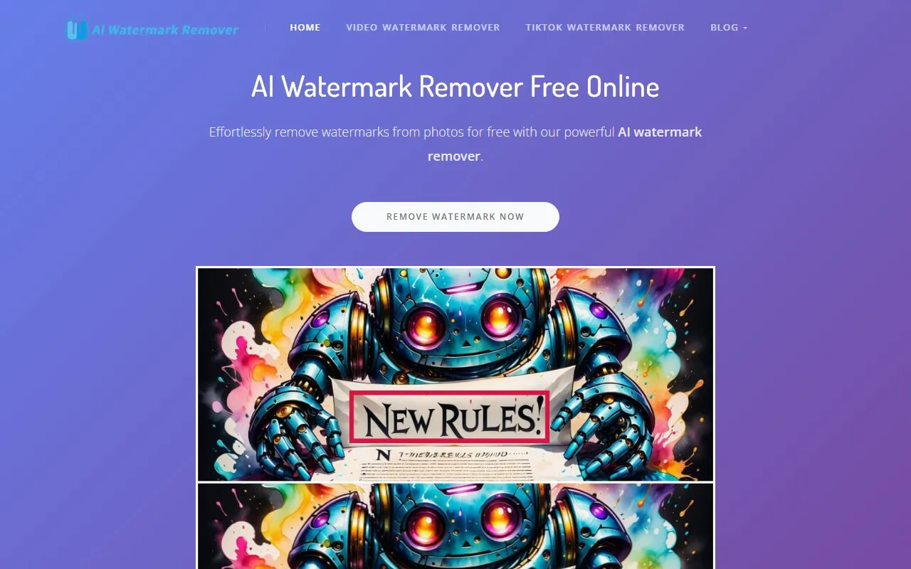 Free AI Watermark Remover Online