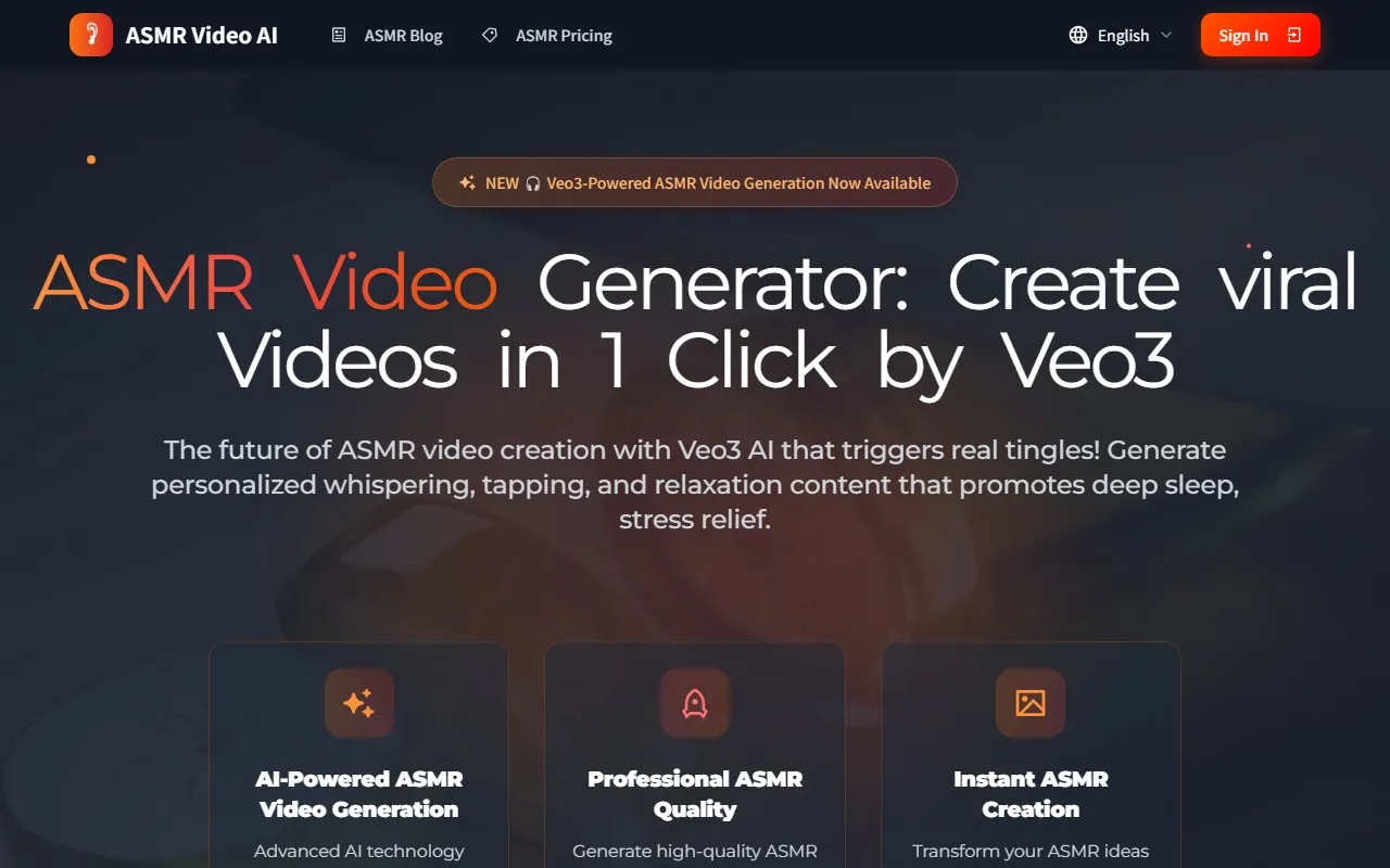 ASMR Video AI Generator