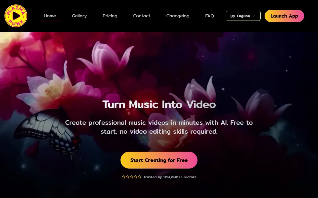 Plazmapunk AI音乐视频生成器