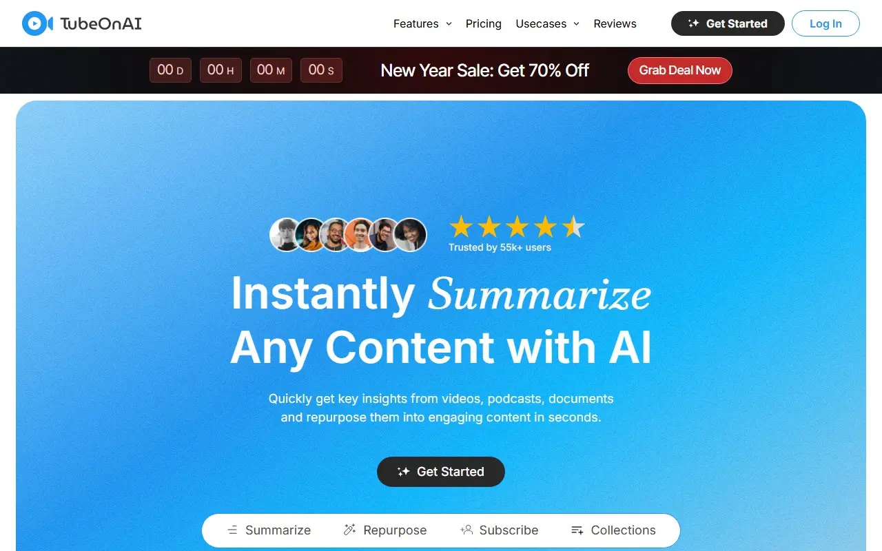 TubeOn AI 视频摘要