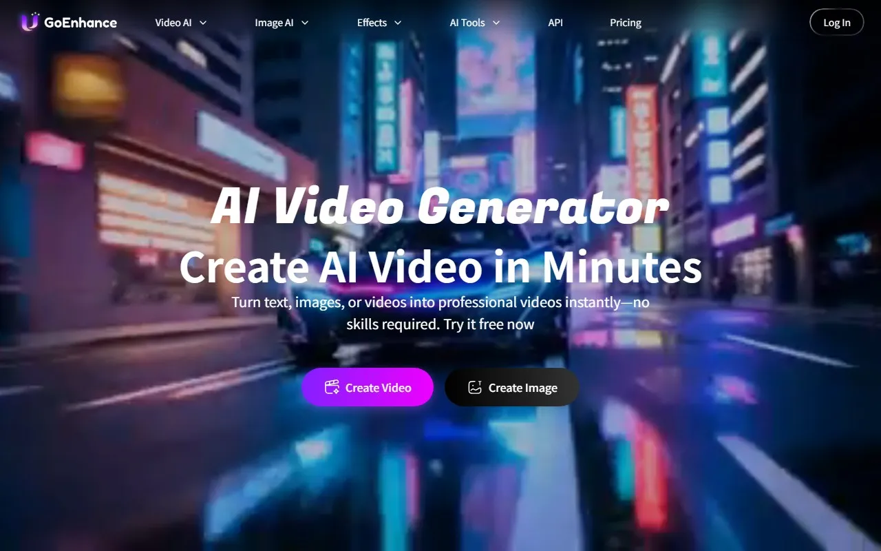 GoEnhance 视频转动漫