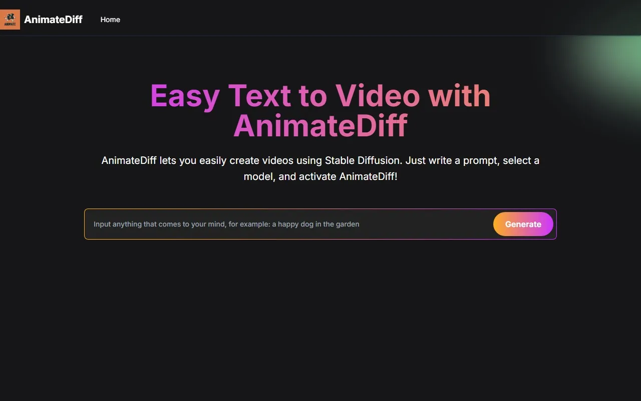 Animatediff Web Online
