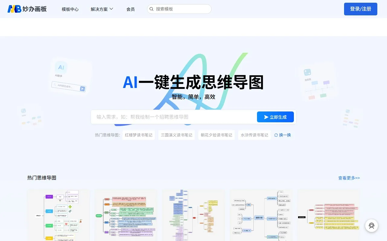妙办AI思维导图