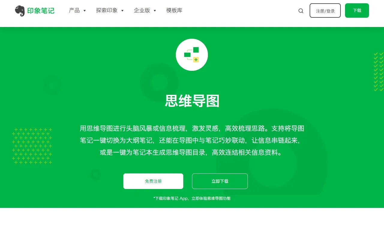 印象笔记思维导图