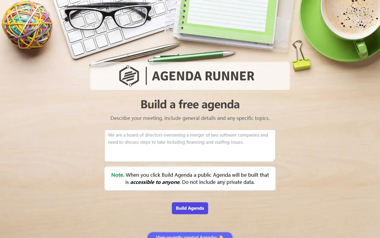 Agenda Runner
