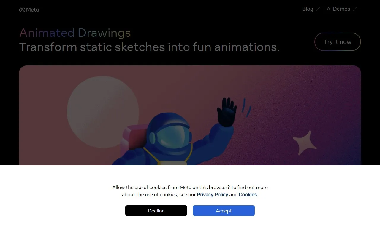 Animated Drawings官网