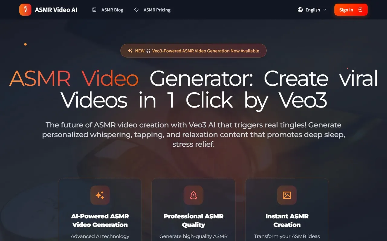 ASMR Video AI Generator