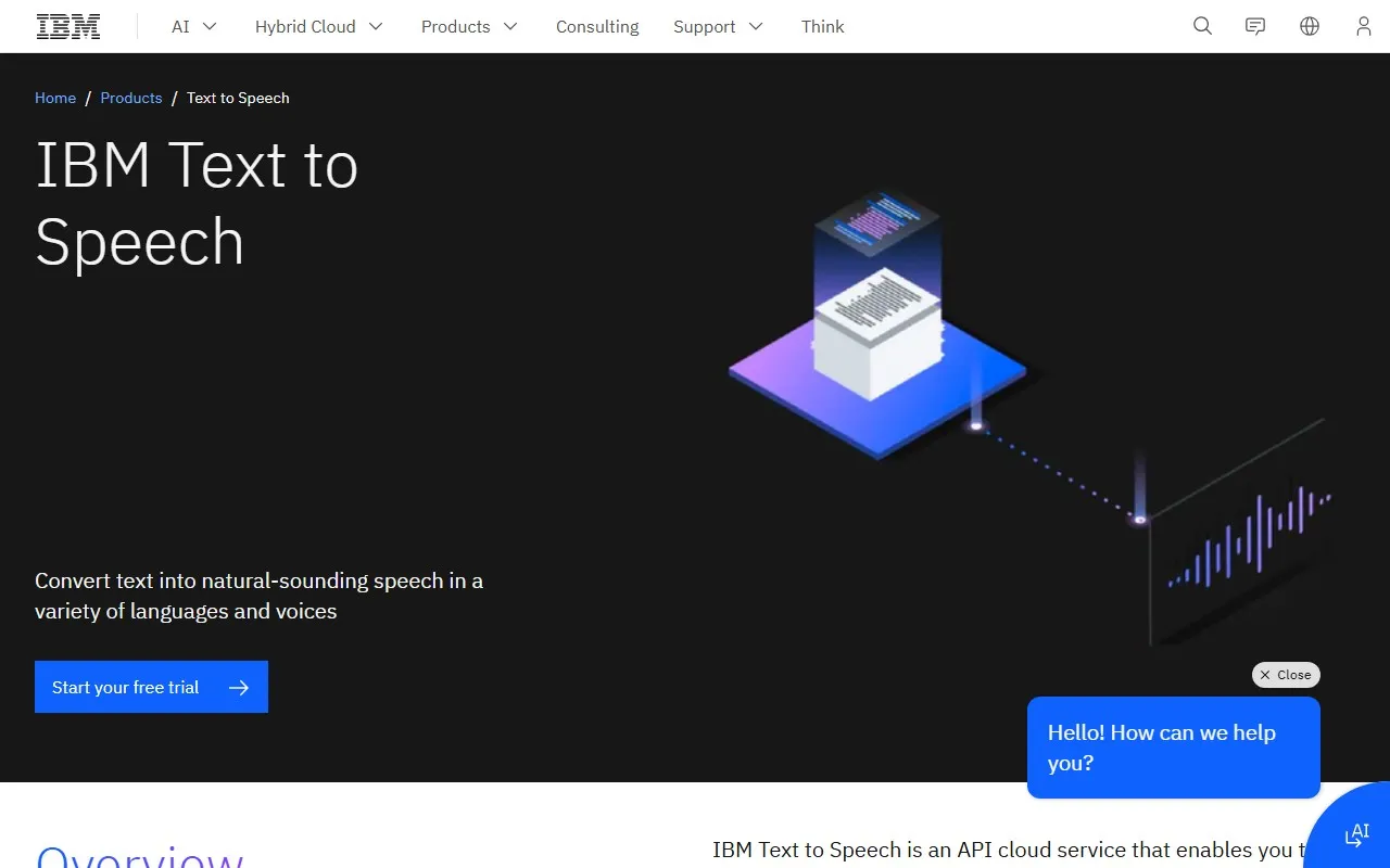 IBM Watson文字转语音
