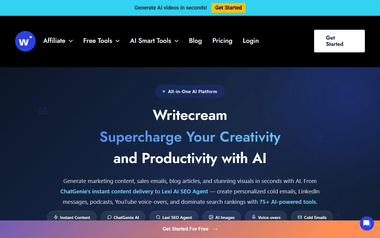 Writecream 全能AI助手