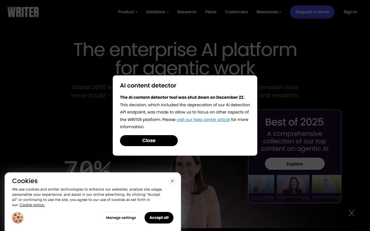 Writer AI内容检测