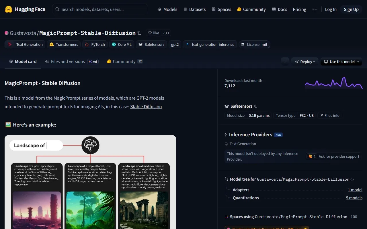 Magic Prompt Stable Diffusion