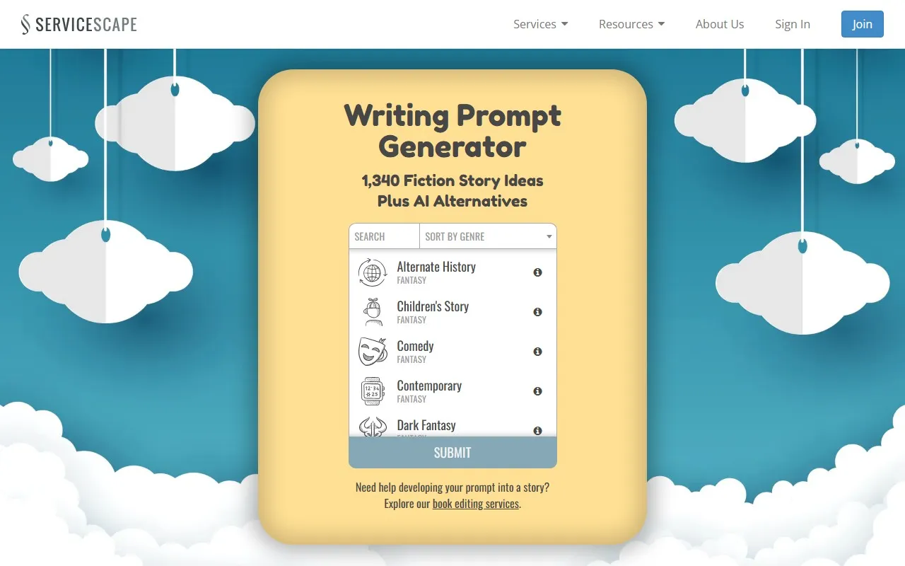 Writing Prompt Generator