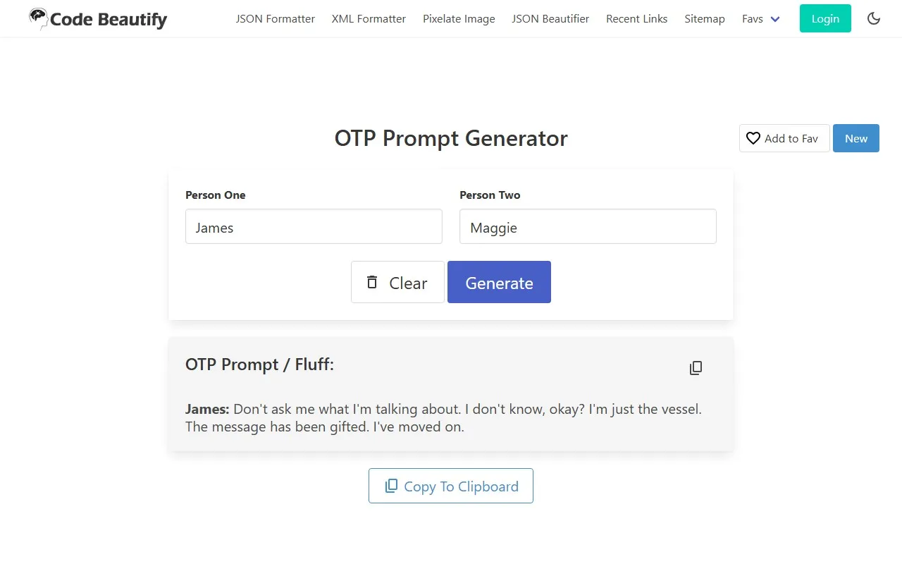OTP Prompt Generator