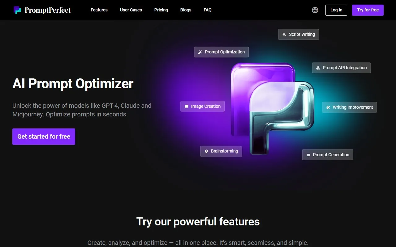 优化提示词 PromptPerfect