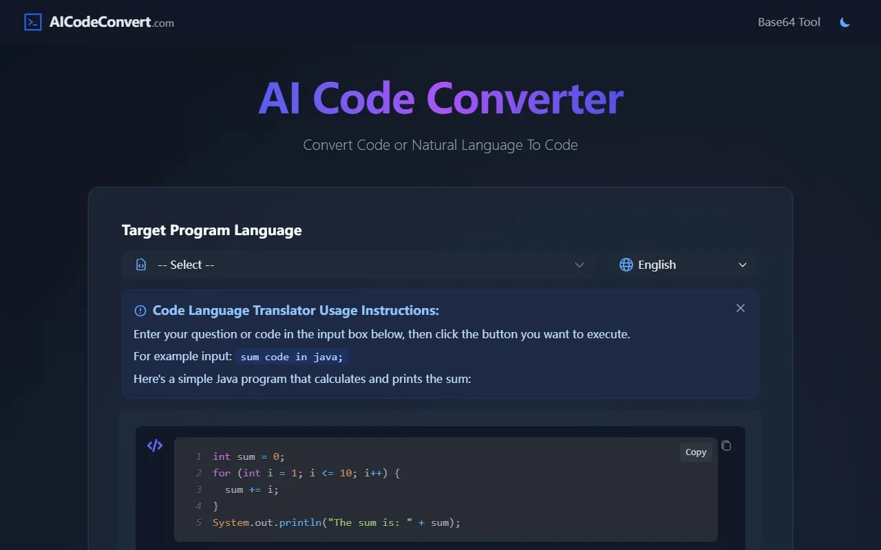 AI Code Converter