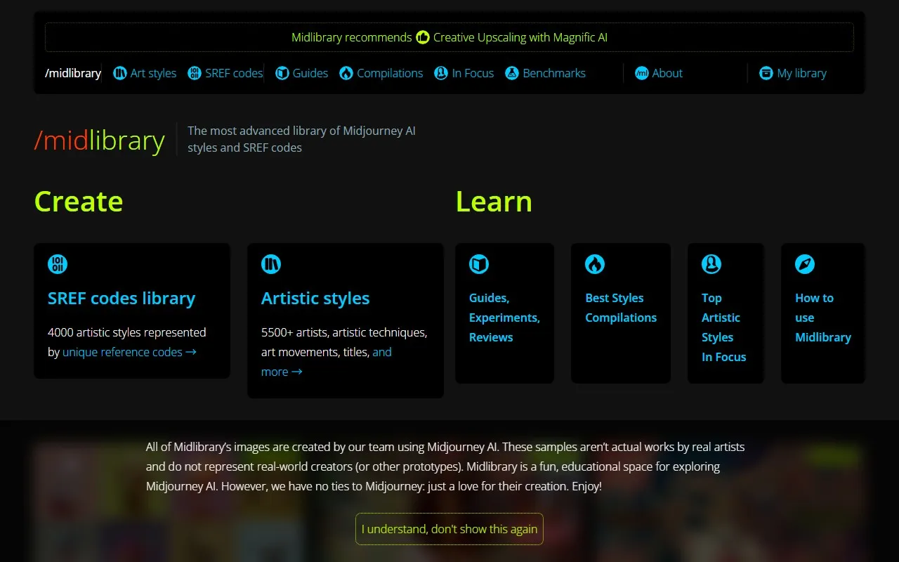 MJ图书馆 – Midjourney AI Styles Library and Guide【全英文】
