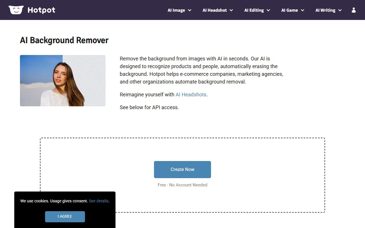 Hotpot AI Background Remover