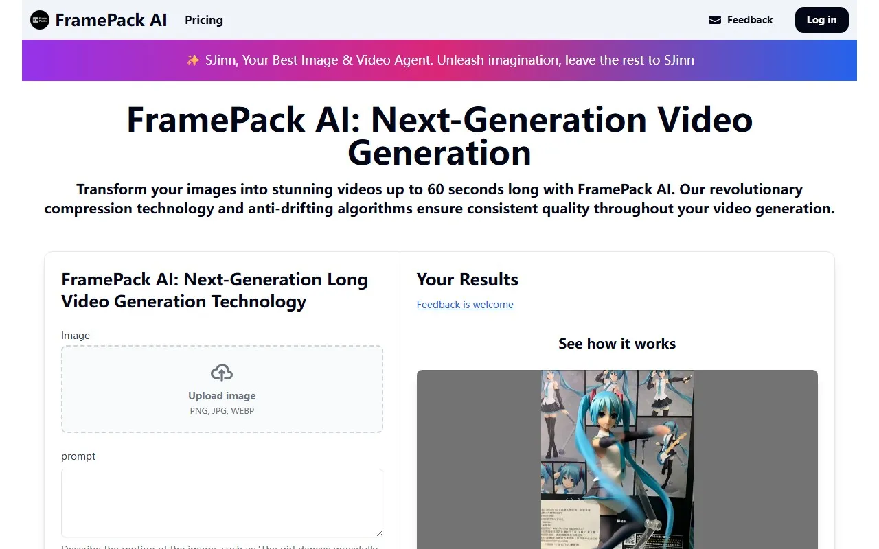 Framepack AI图像转视频